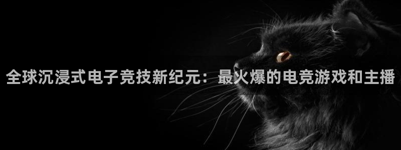 沐春长征娱乐：全球沉浸式电子竞技新纪元：最火爆的电竞游戏和主
