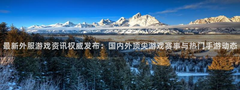 长征娱乐官网：最新外服游戏资讯权威发布：国内外顶尖游戏赛事与